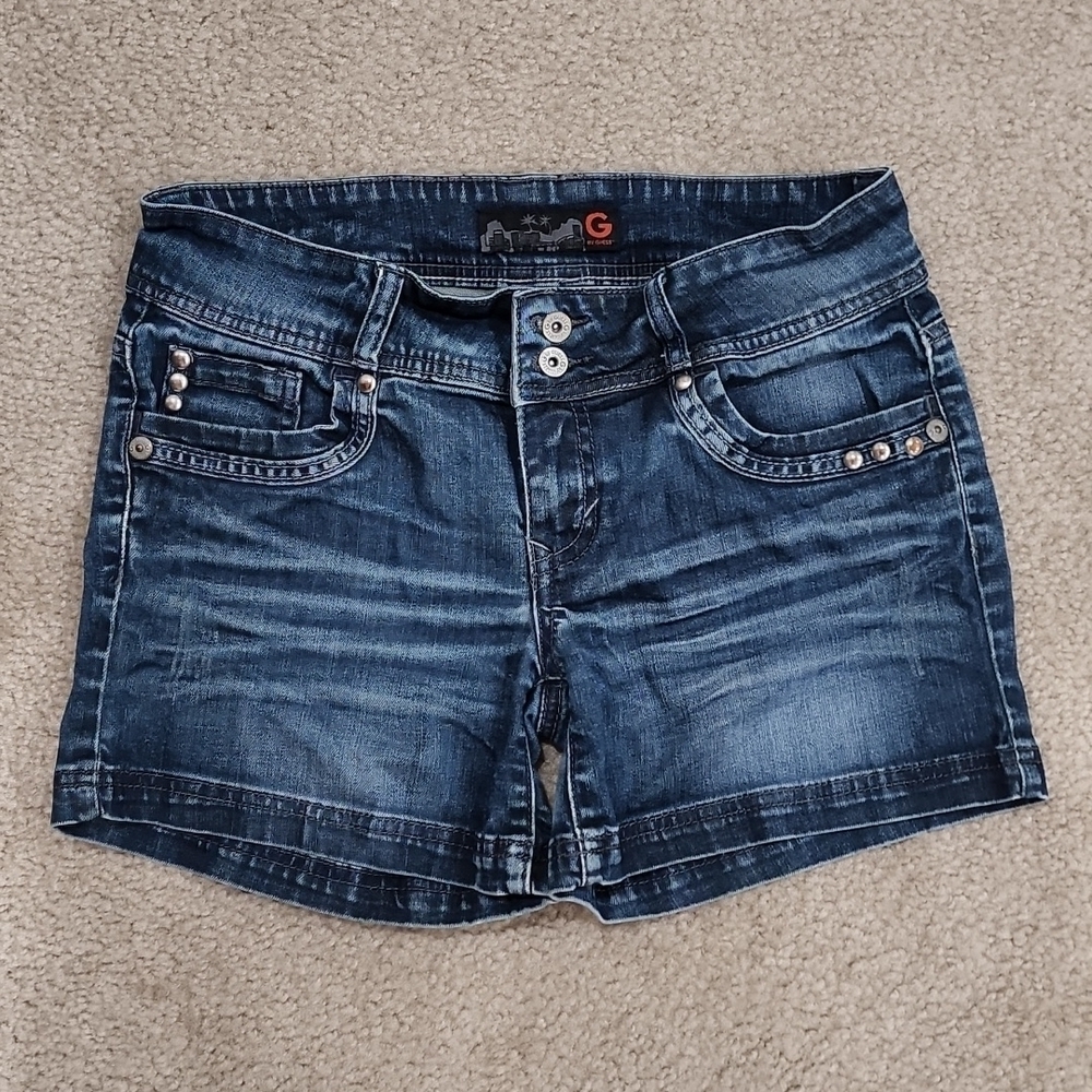 G by Guess Dark Blue Denim Shorts